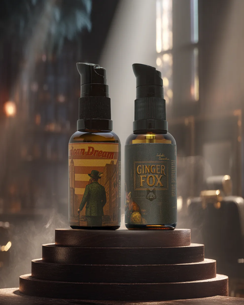 Zestaw olejków do brody Ginger Fox + American Dream