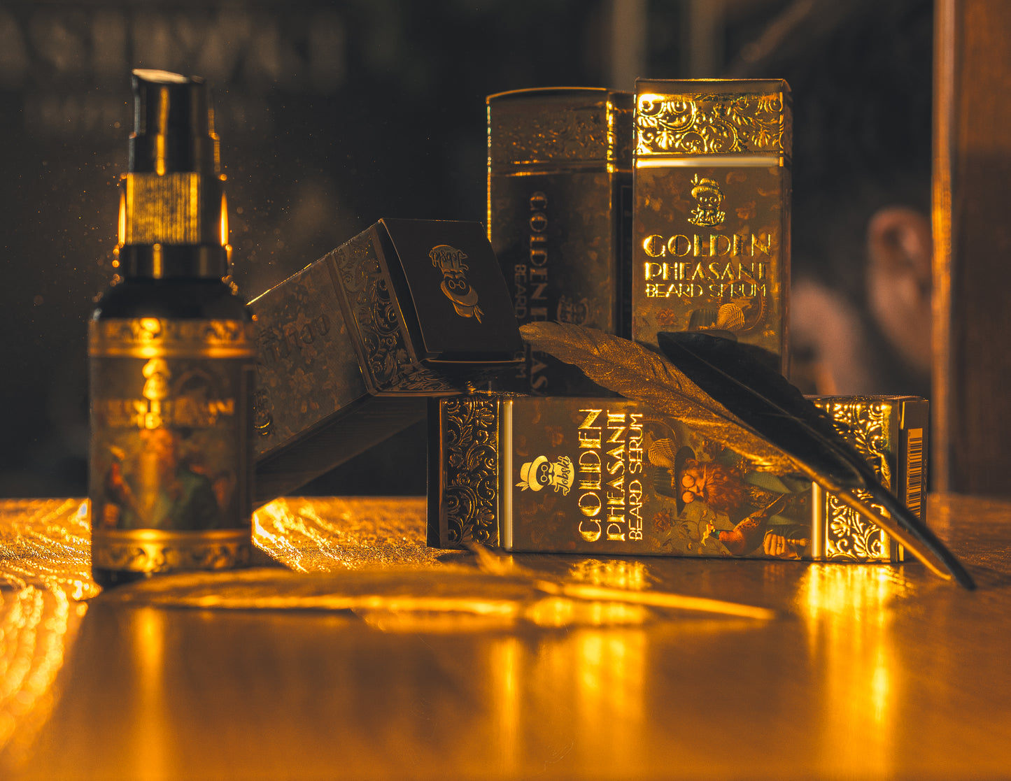 REGENERACYJNO- WZMACNIAJĄCE SERUM GOLDEN PHEASANT O ZAPACHU DRZEWNO-SKÒRZANYM. WYSYŁKA TYLKO 5PLN!