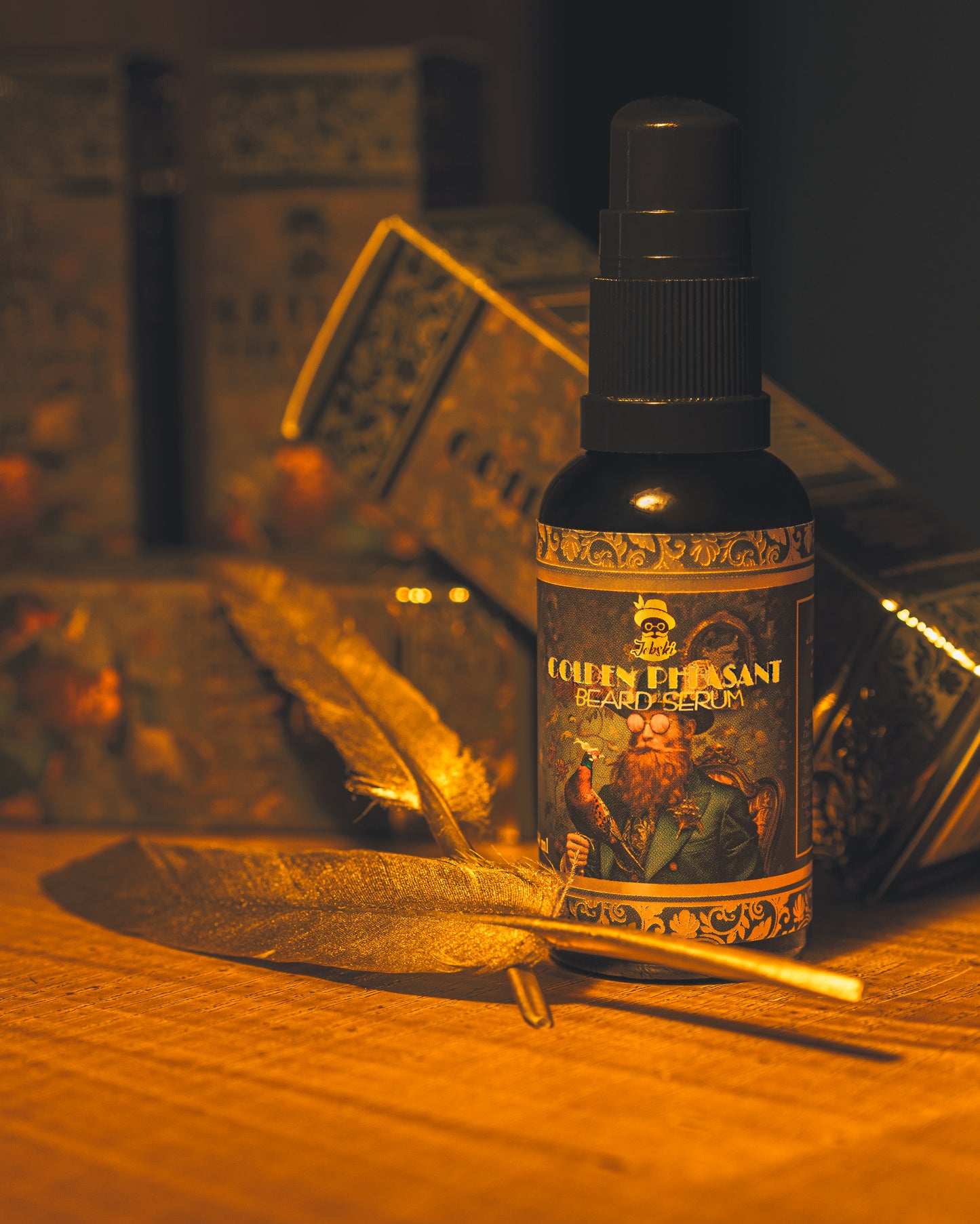REGENERACYJNO- WZMACNIAJĄCE SERUM GOLDEN PHEASANT O ZAPACHU DRZEWNO-SKÒRZANYM. WYSYŁKA TYLKO 5PLN!